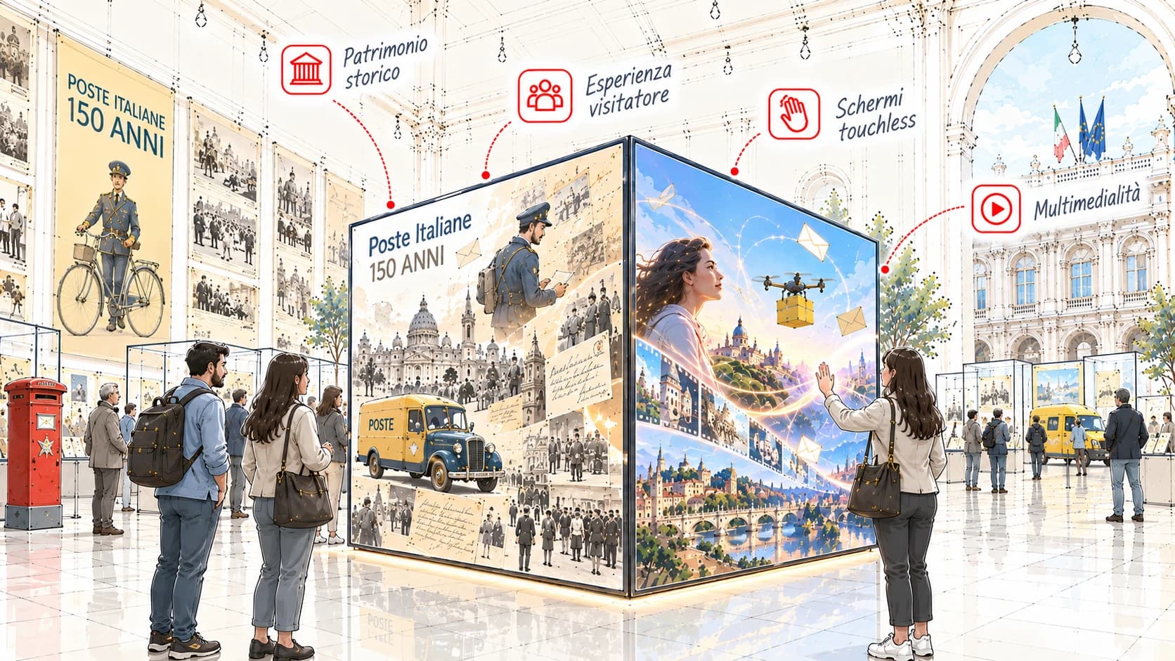 Poste Italiane — Mostra multimediale per i 150 anni